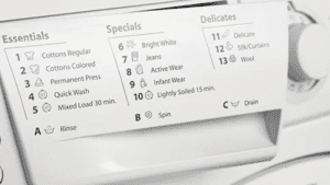 برنامه شست و شوی لباسشویی جنرال الکتریک