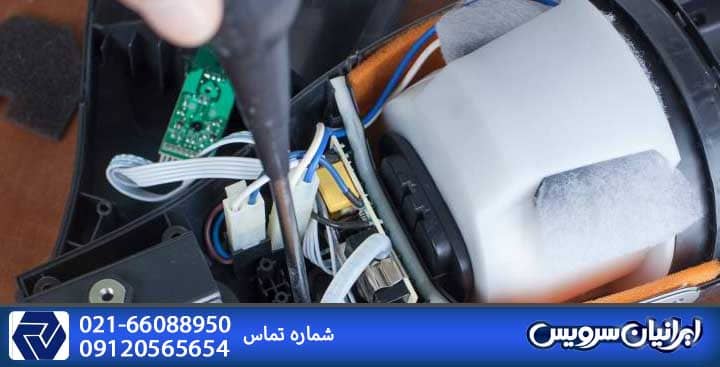 دلیل و علت جرقه زدن موتور جاروبرقی 