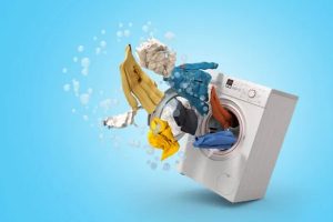 تراز نبودن ماشین لباس شویی