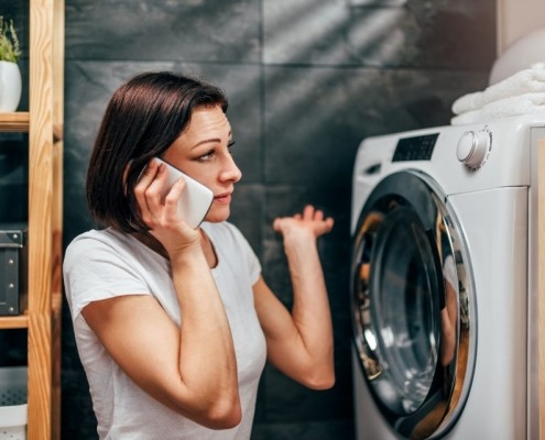 علت تخلیه نشدن آب ماشین لباس شویی